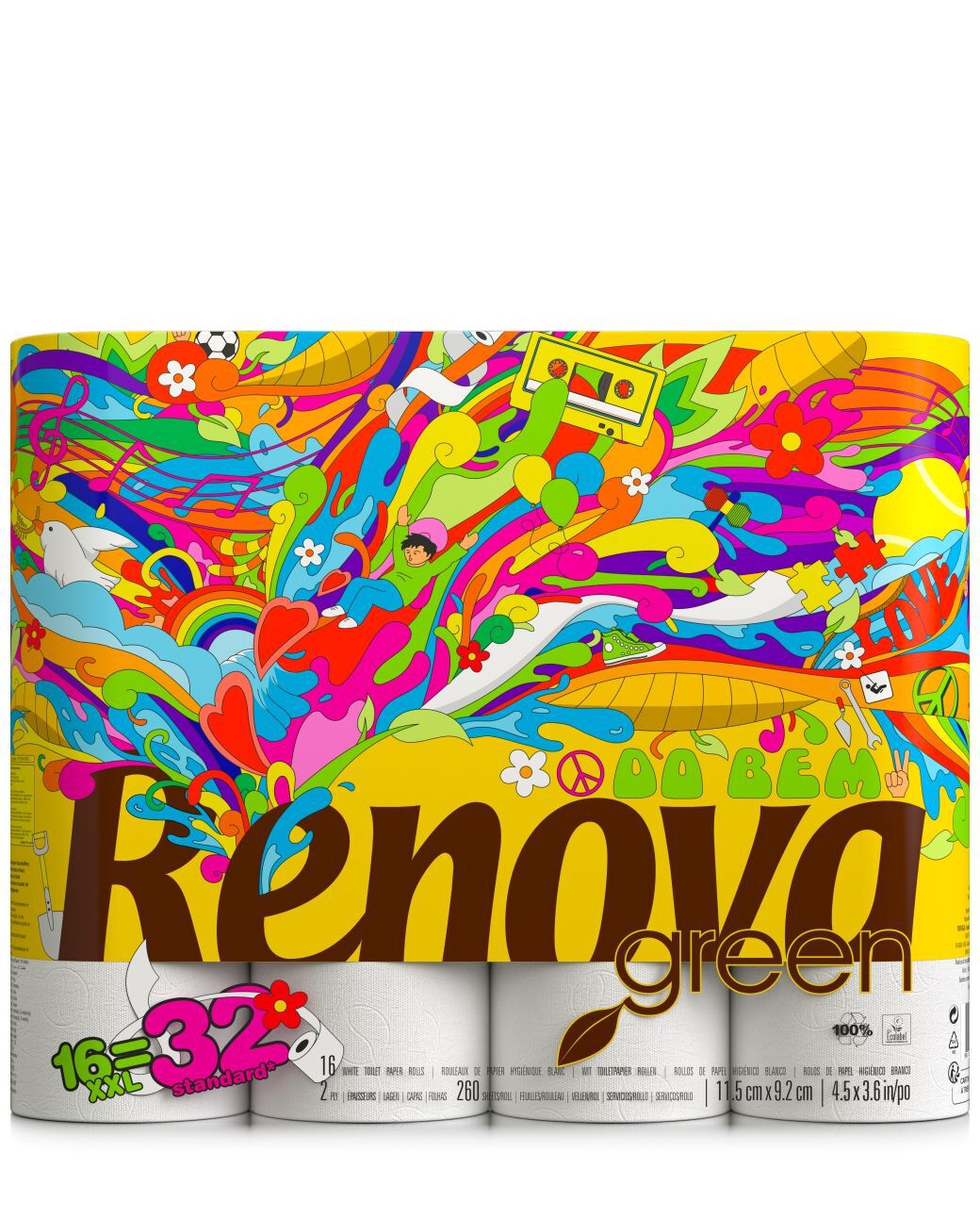 Renovagreen XXL 16=32 Toilet Paper